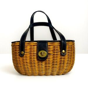 Small Rattan Wicker Purse